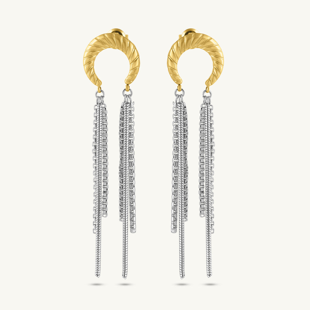Fringe Cascade Dangle Earrings