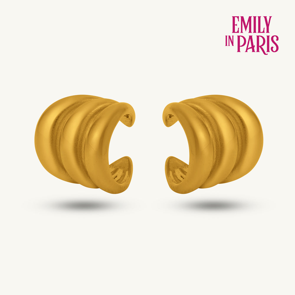 Twist Aura Chunky Spiral Cuff Earring