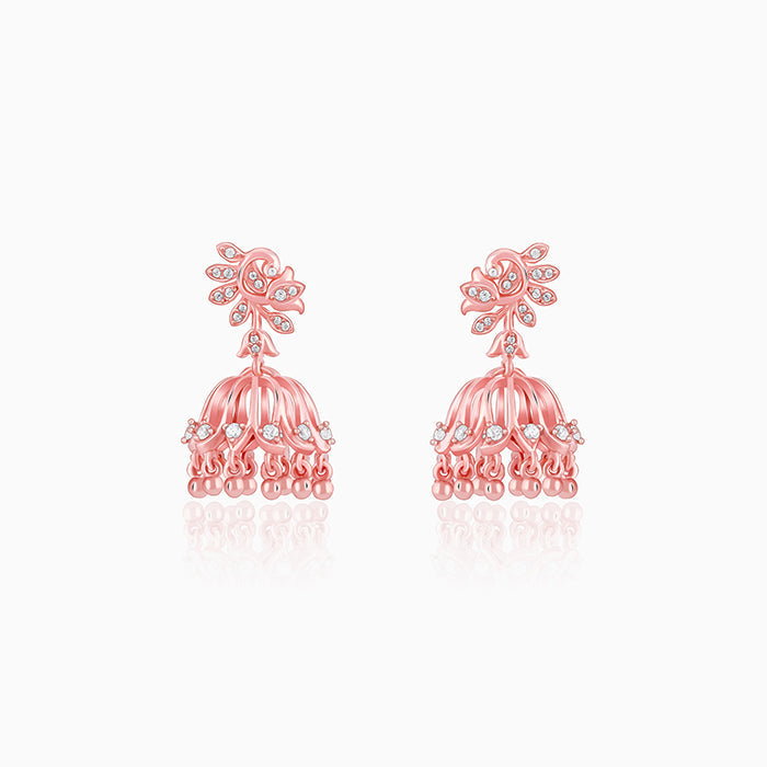Rose Gold Sundar Mor Jhumki