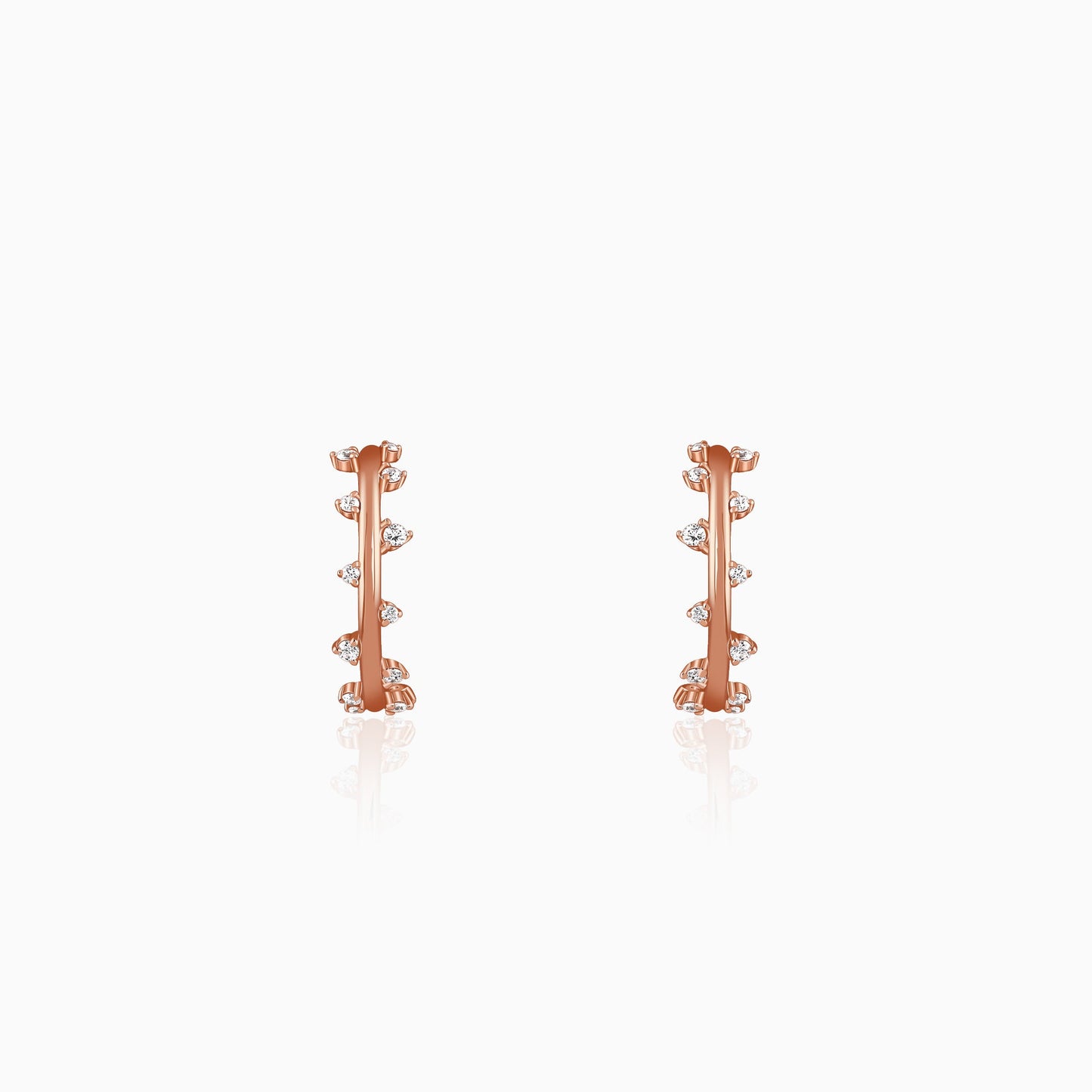 Rose Gold Beautiful Things J Hoop Earrings