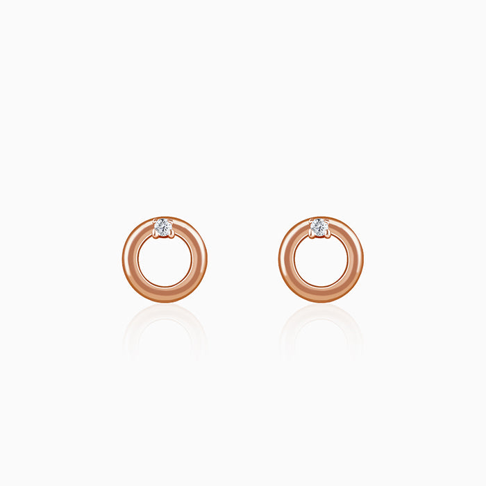 Rose Gold Eternal Stud Earrings