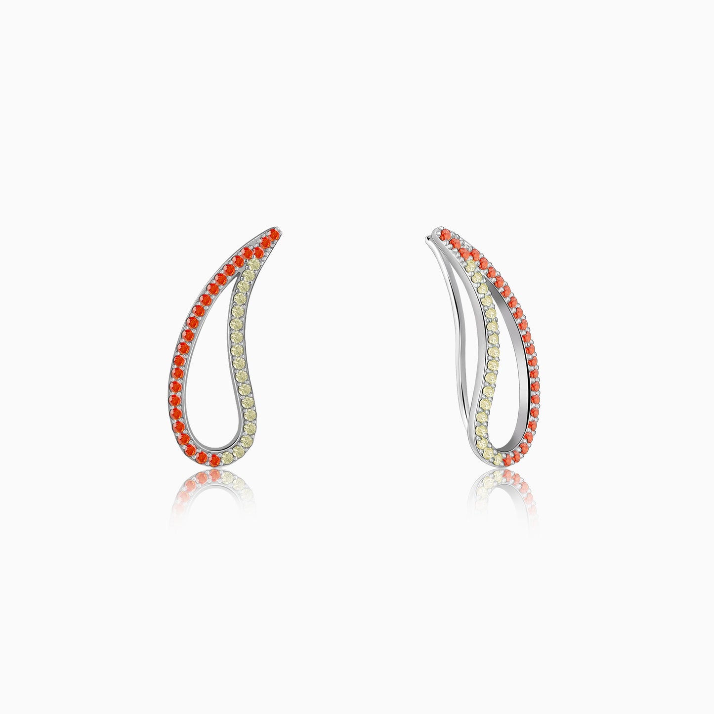 Silver Oshun Earrings (Clip On)