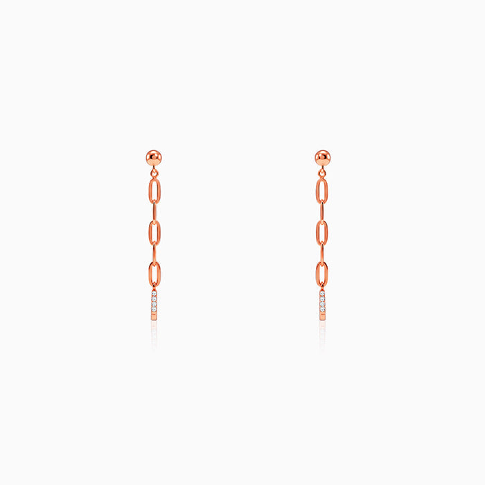 Rose Gold Edge in Blush Dangler Earrings