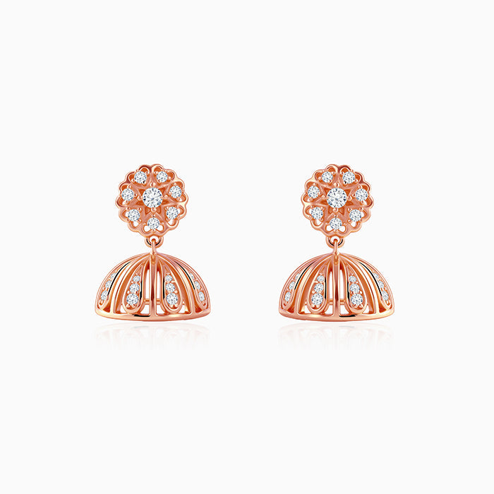 Rose Gold Dhanaulti Jhumki
