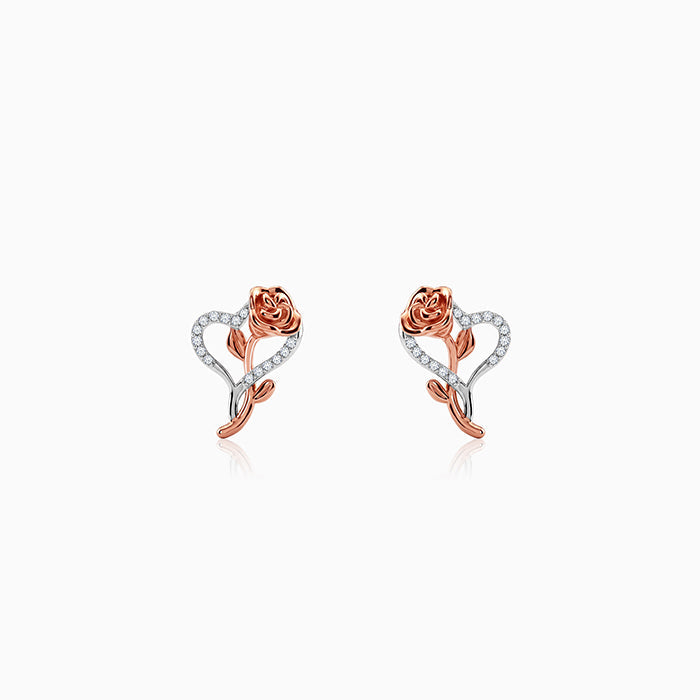 Dual Tone Bloom Rebel Earrings