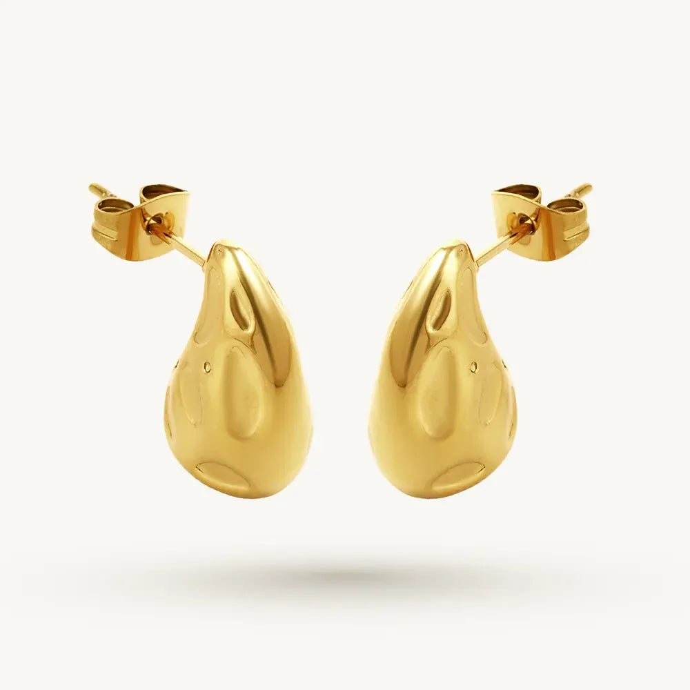 Minimal Pear Stud Earring