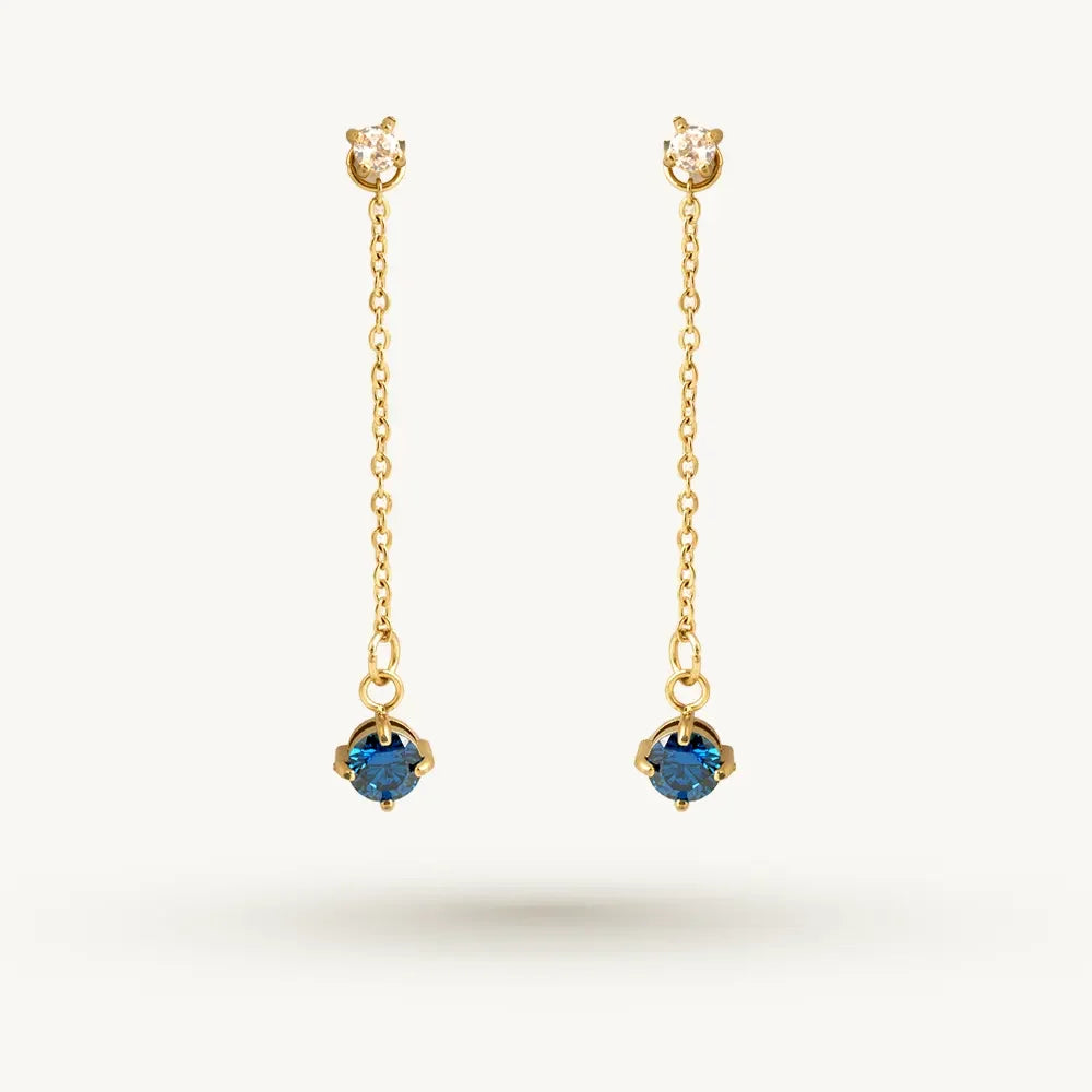 Midnight Blue Drop Earring