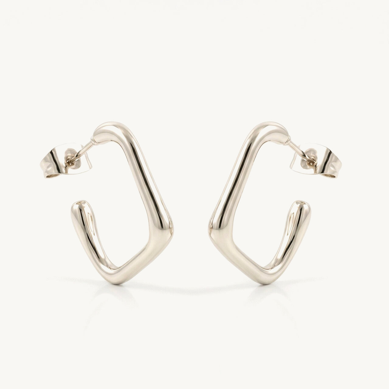 Modern Curve Half Hoop Earring
