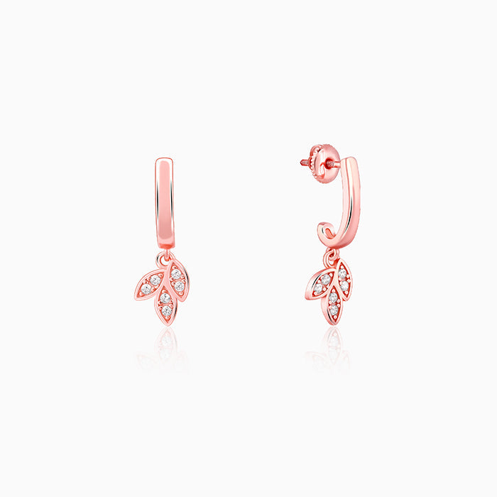 Gold Petal Trio Hoop Earrings