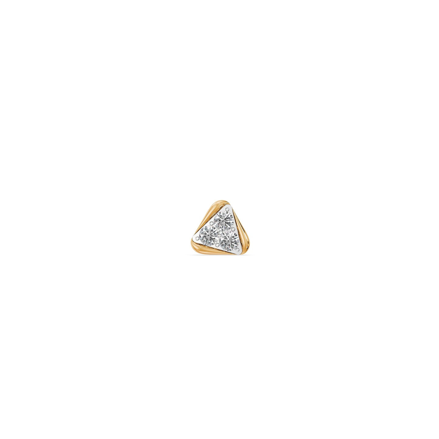 Delta 9KT Gold Laboratory Grown Diamond Single Stud Earring
