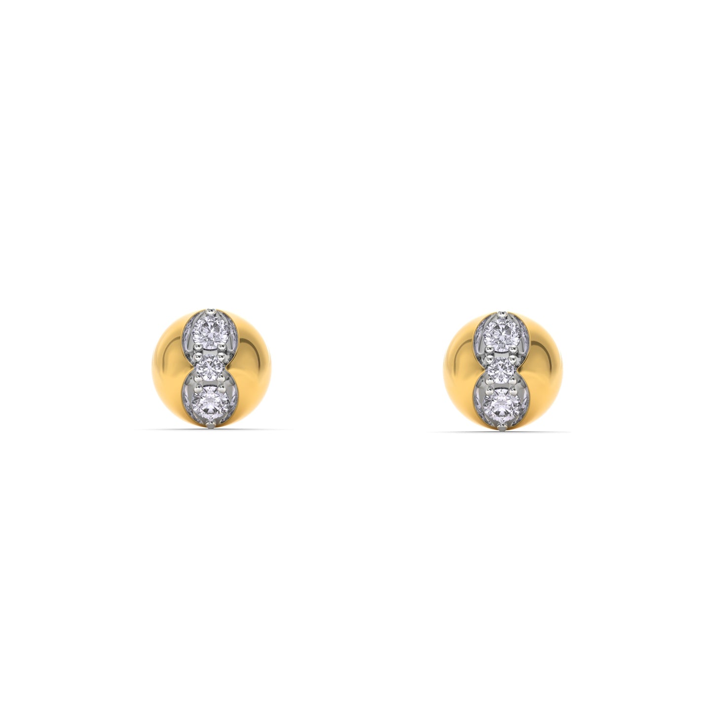 NovaTrio 9KT Gold Laboratory Grown Diamond Stud Earring