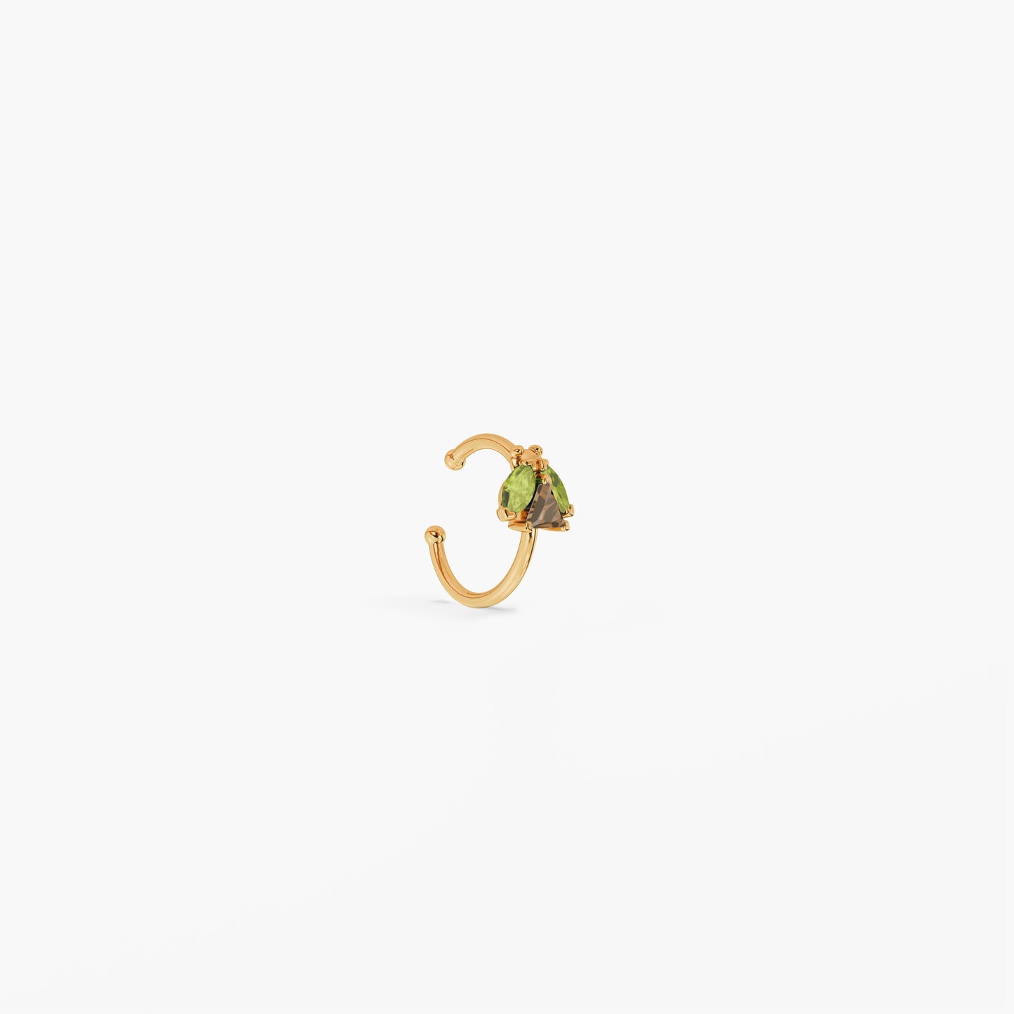 925 Sterling Silver Meadow Ladybug Earcuff