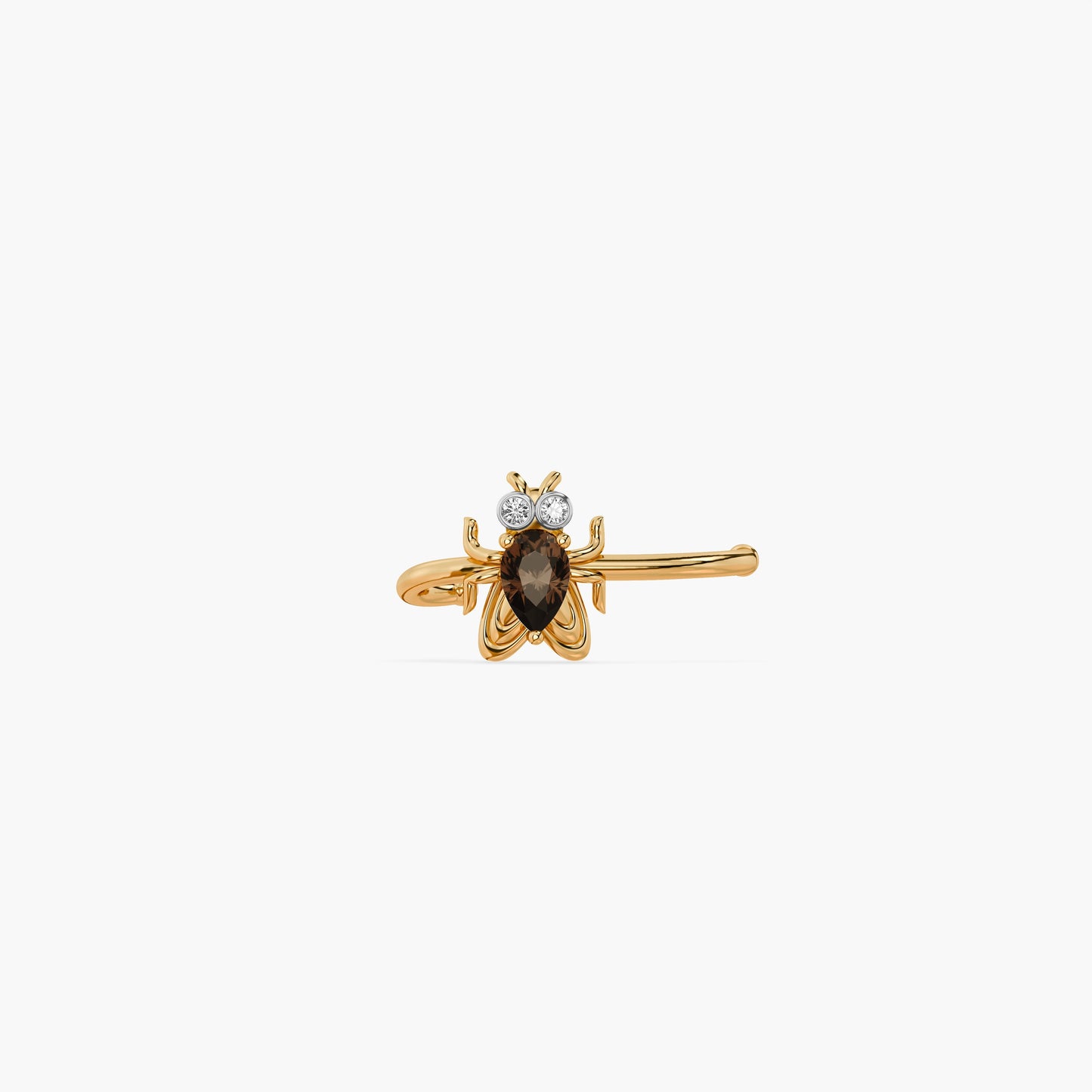 925 Sterling Silver Silver Drift Housefly Earcuff
