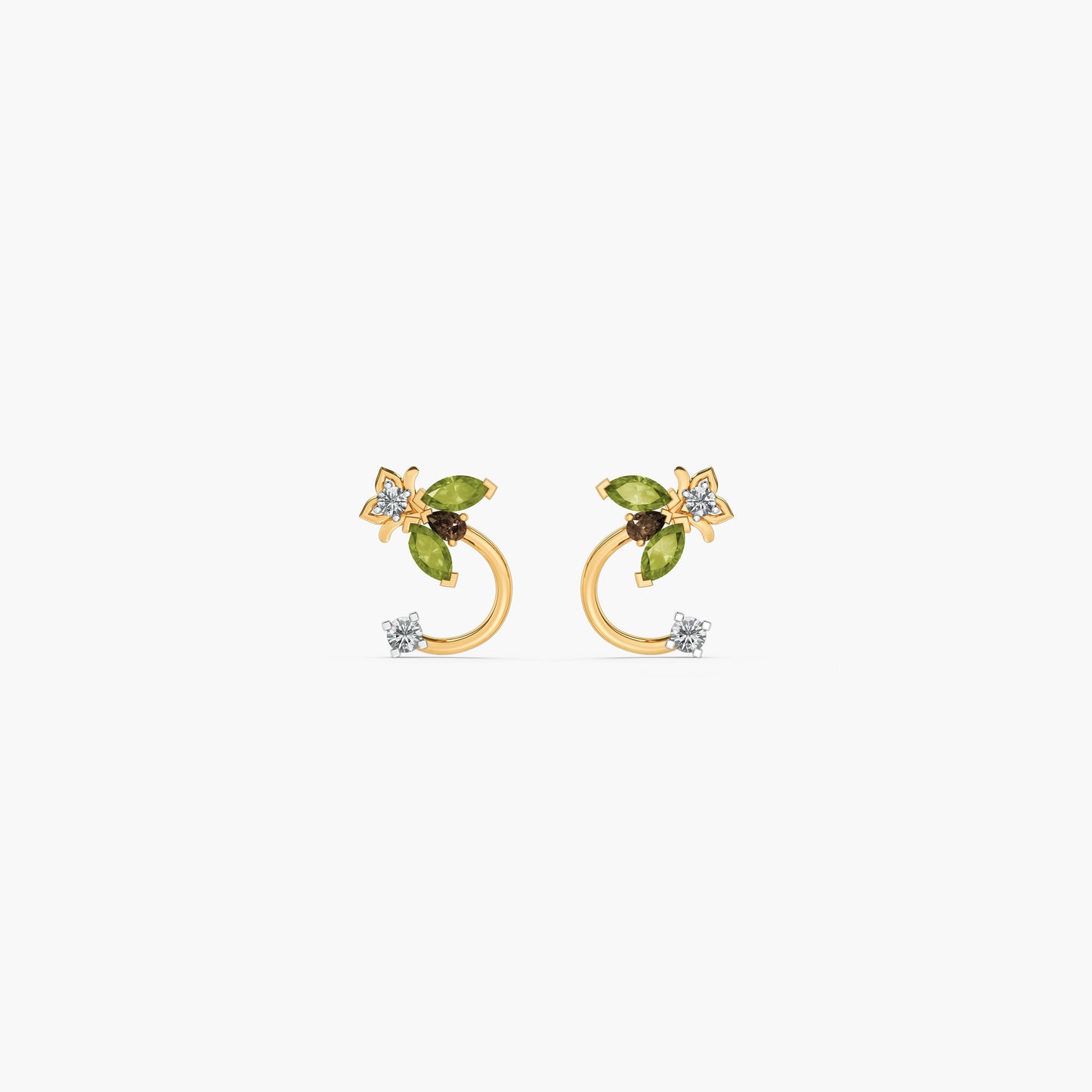 925 Sterling Silver Moth Flutter Earrings