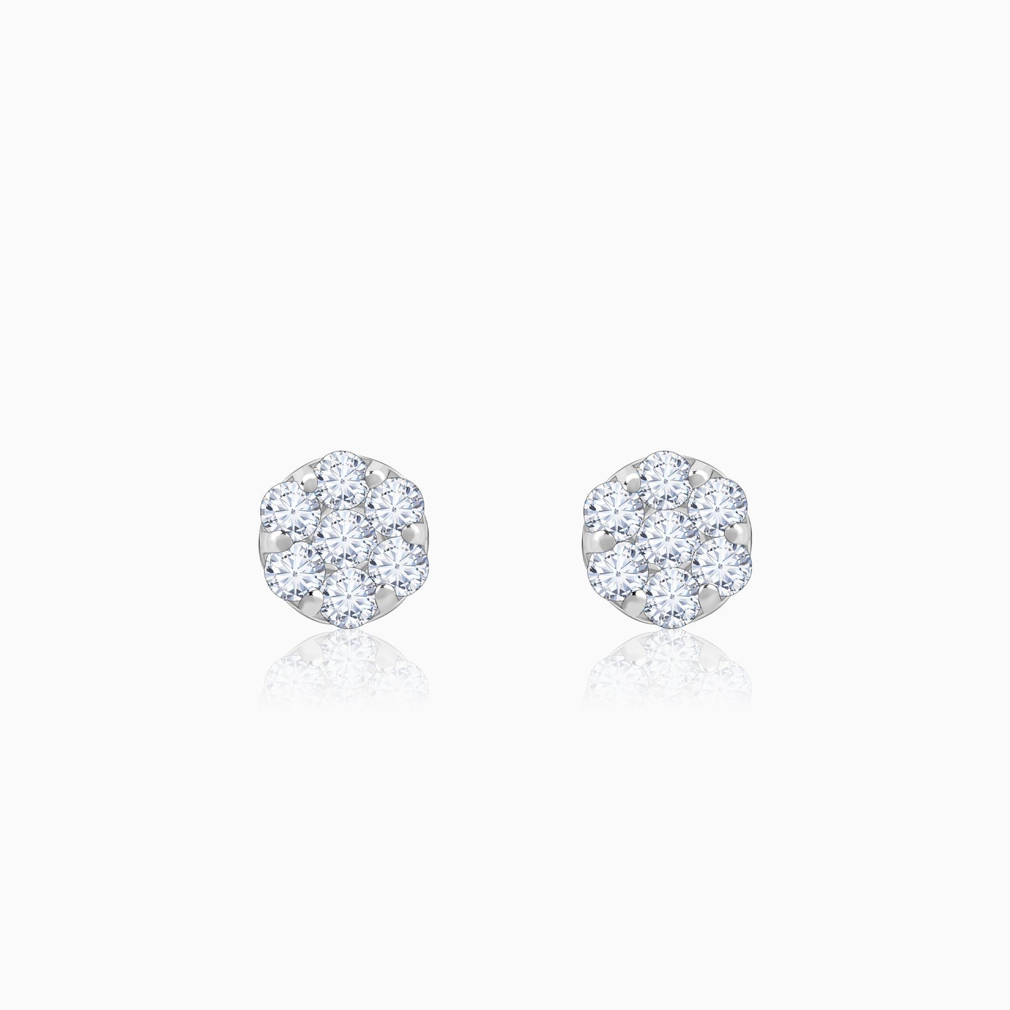 Gold Bud Lab Grown Diamond Earrings