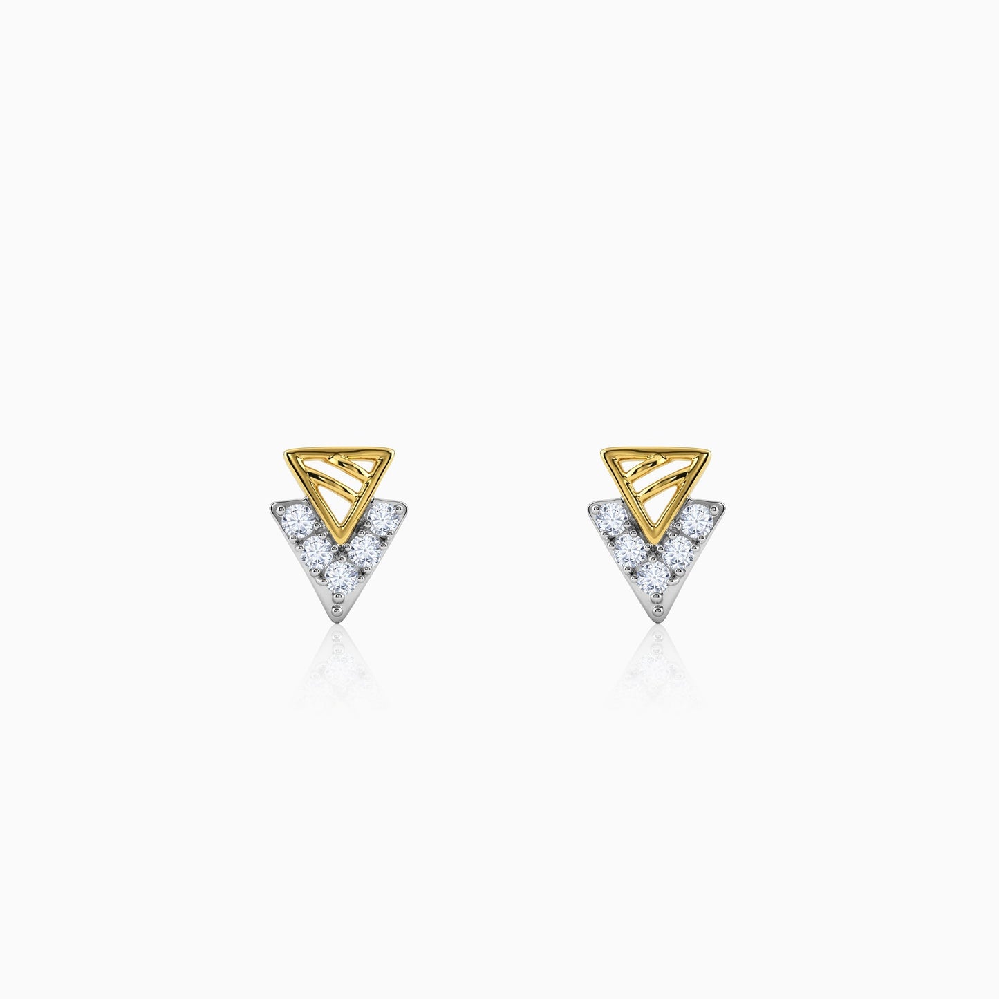 Gold Pissenlit Lab Grown Diamond Earrings