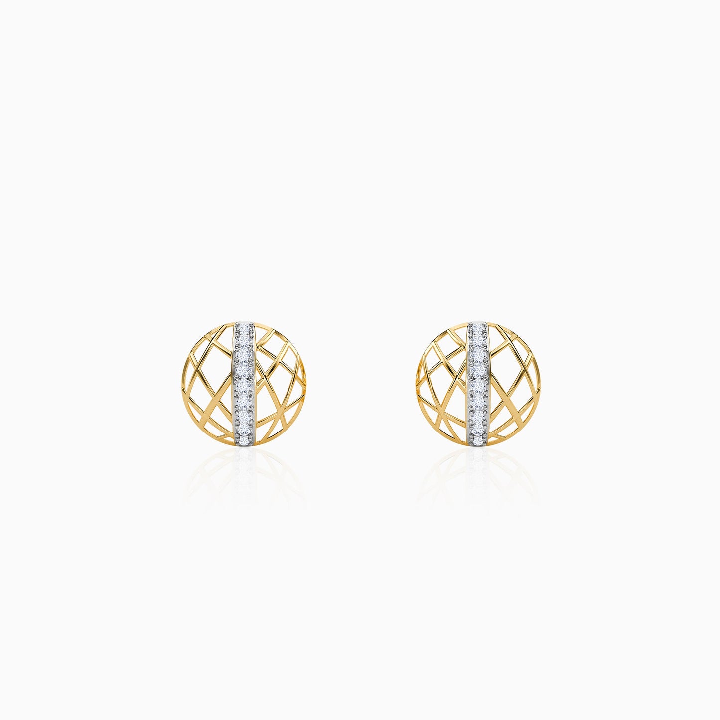 Gold Maxine Lab Grown Diamond Earrings