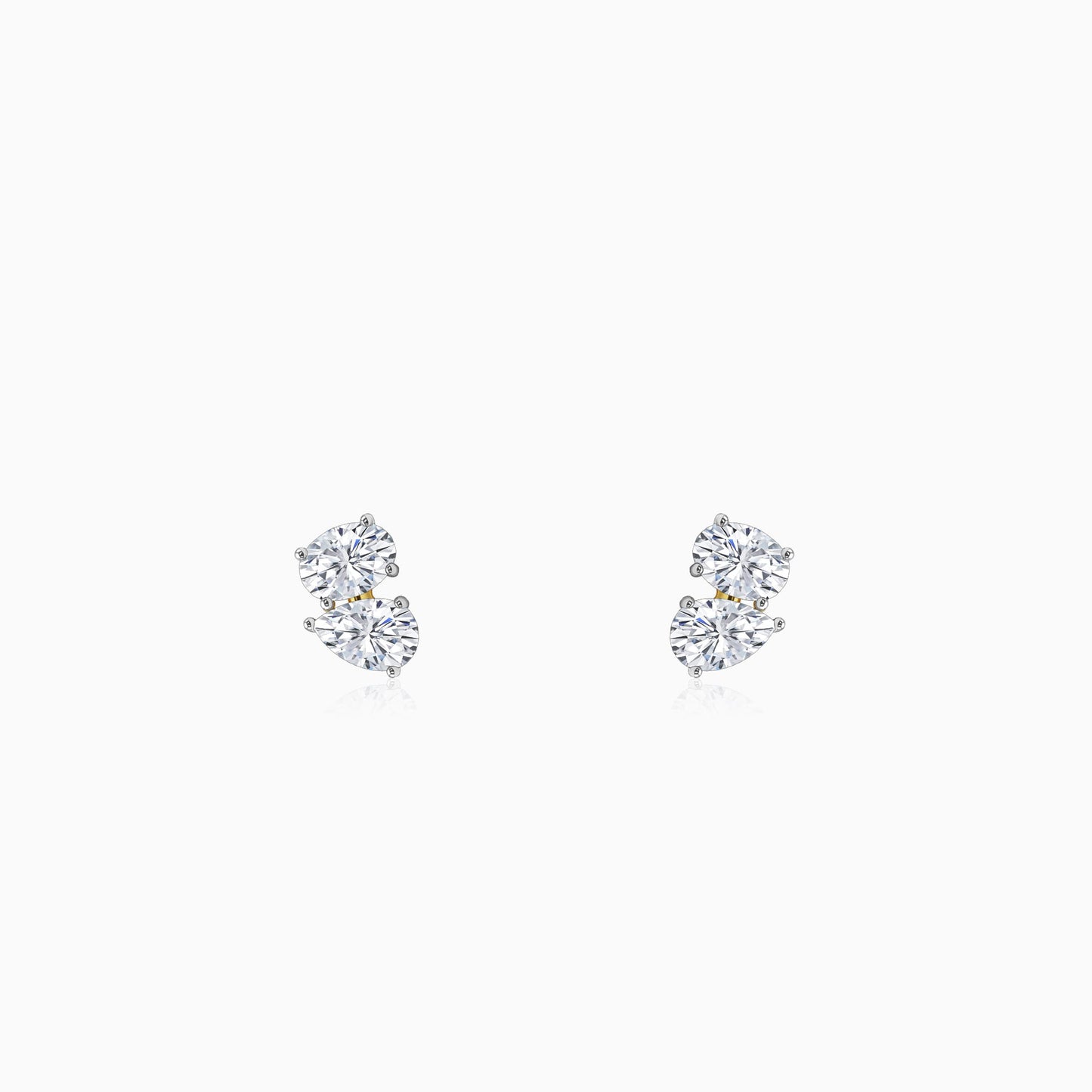Gold Poised Glow Lab Grown Diamond Earrings