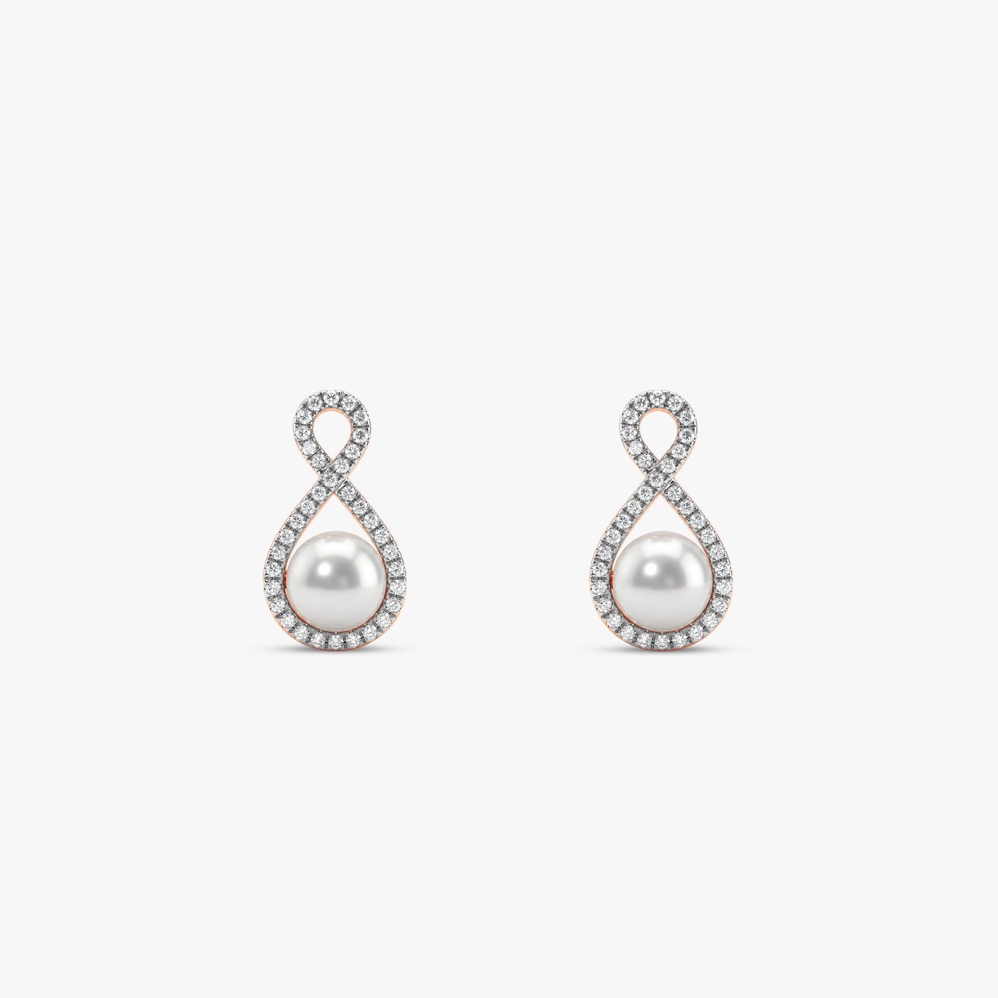 Rose Gold Demi Lab Grown Diamond Earrings