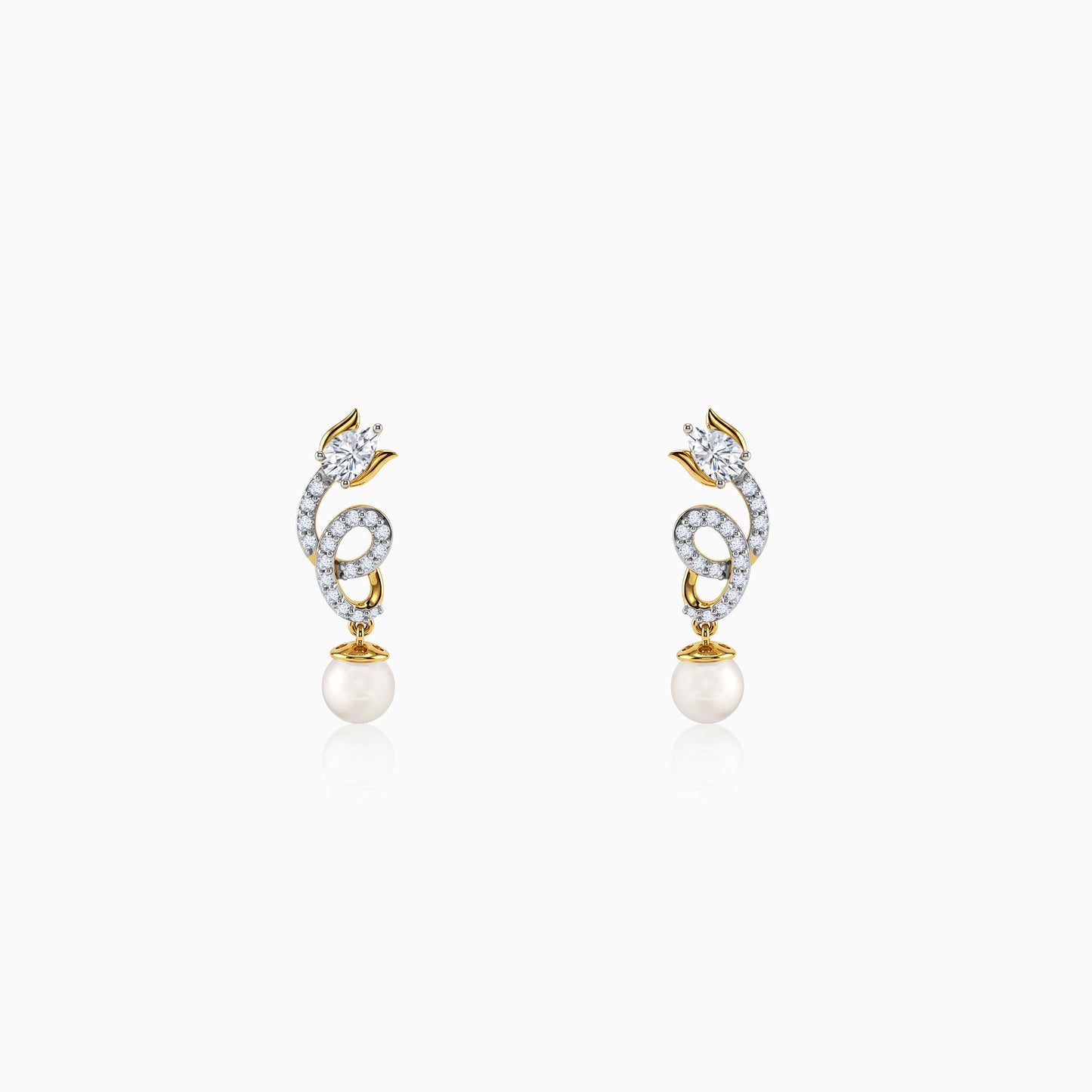 Anushka Sharma Gold Gleaming Shine Lab Grown Diamond Earrings