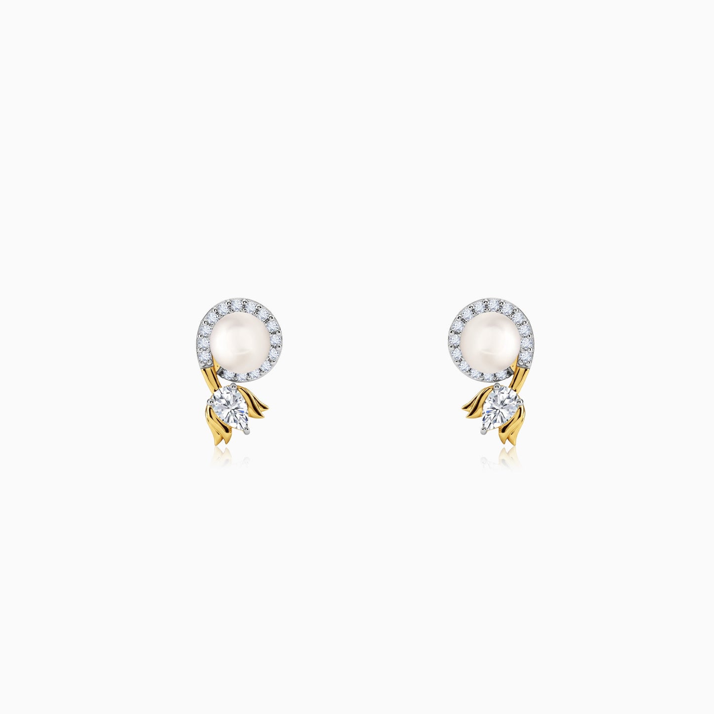 Anushka Sharma Gold Lotus Within Lab Grown Diamond Earrings