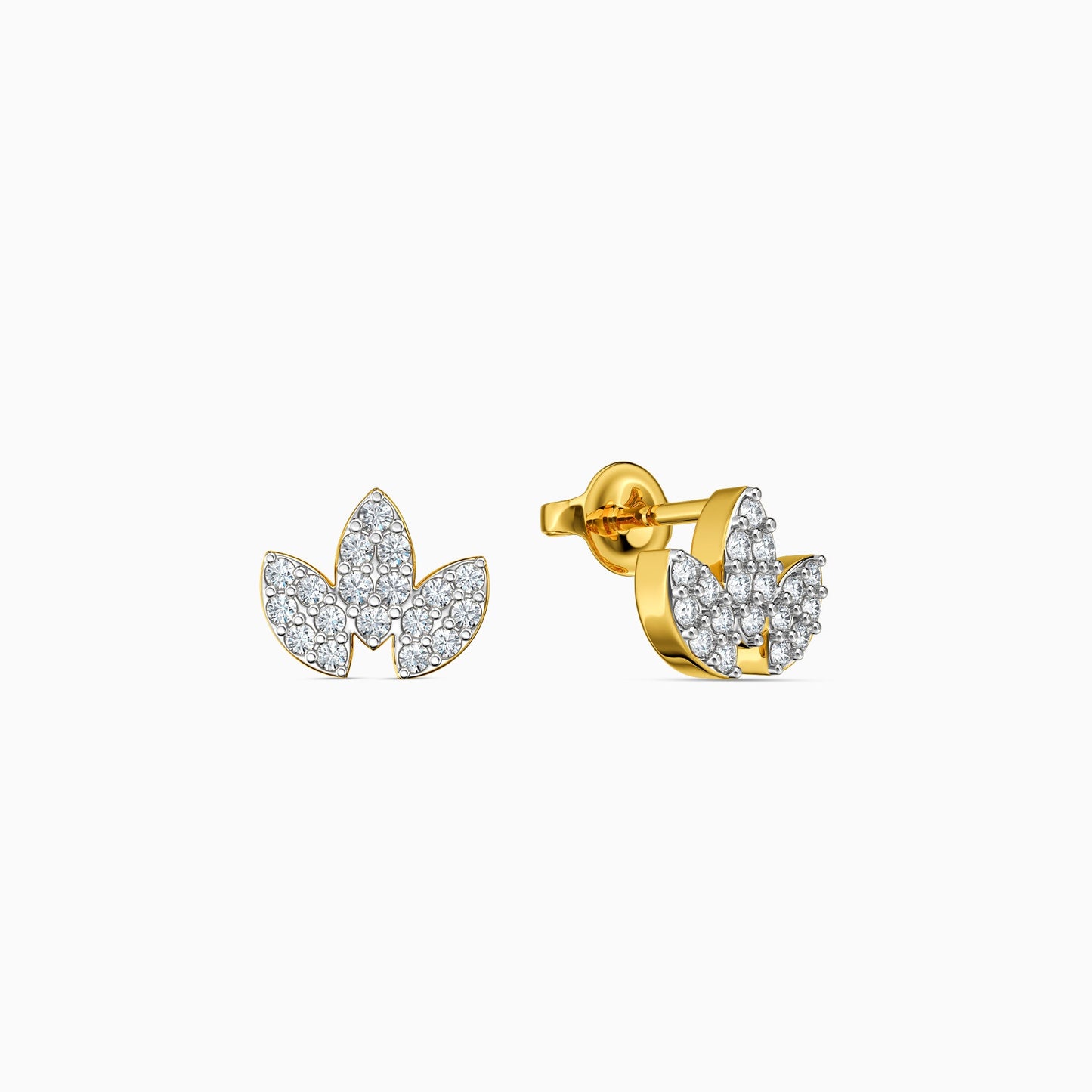 Gold Dawnora Whisper Lab Grown Diamond Earrings