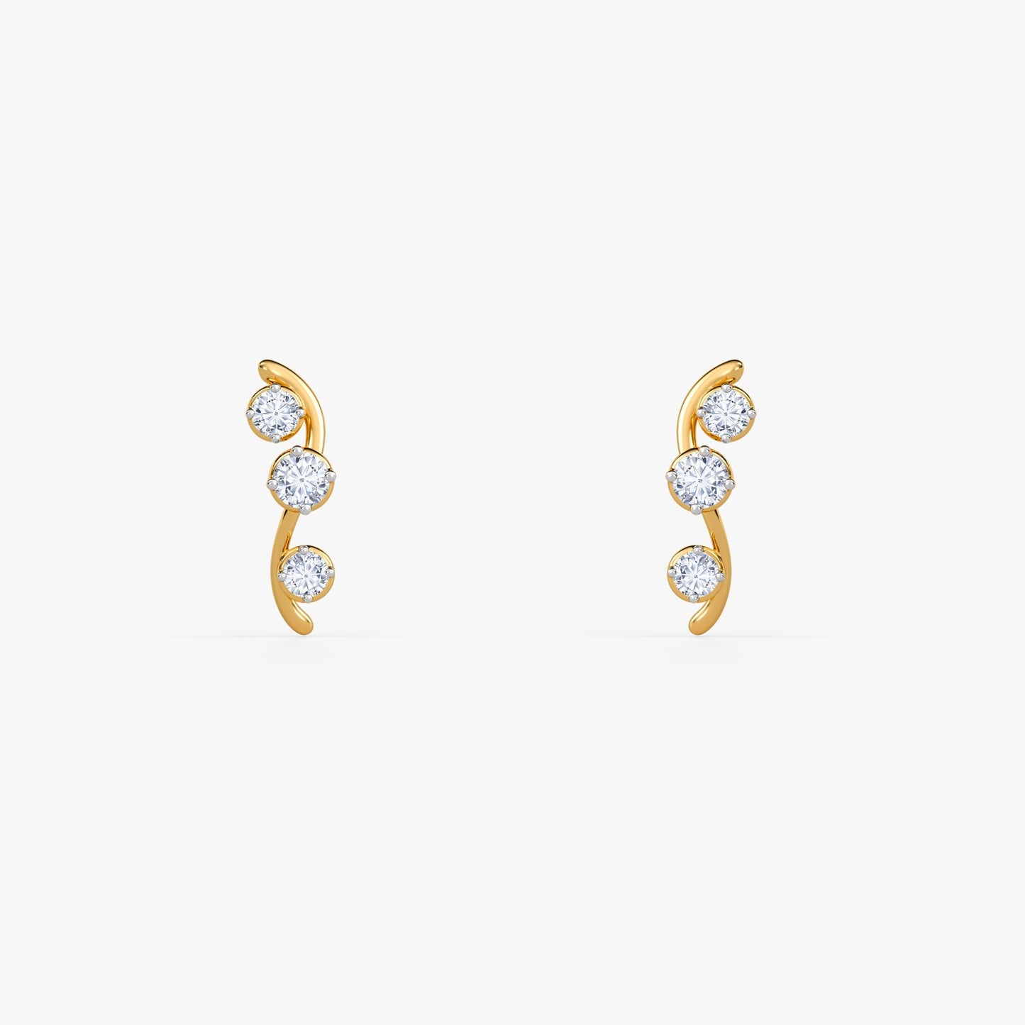 Gold Forever Classy Lab Grown Diamond Earrings