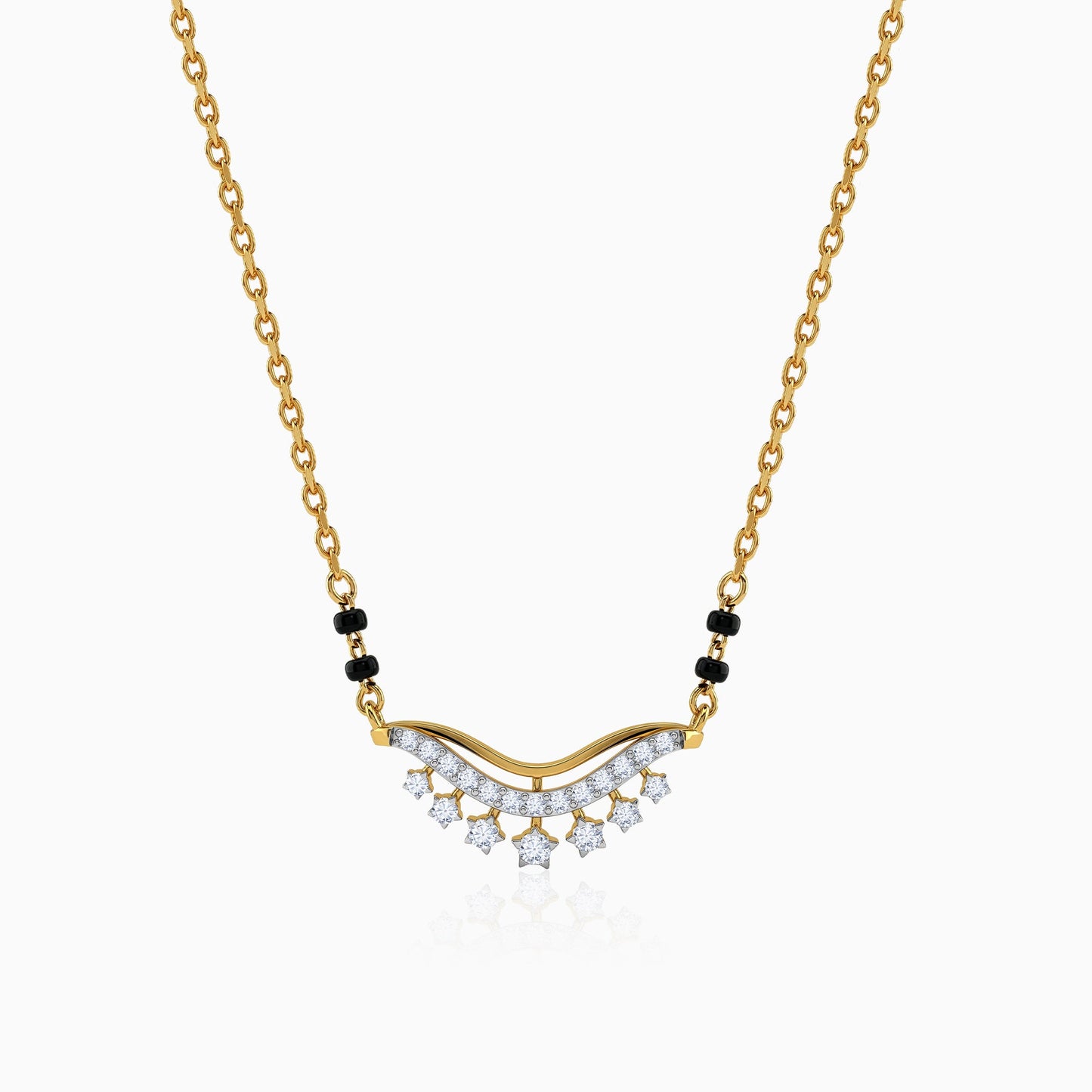 Gold Pooja Lab Grown Diamond Mangalsutra