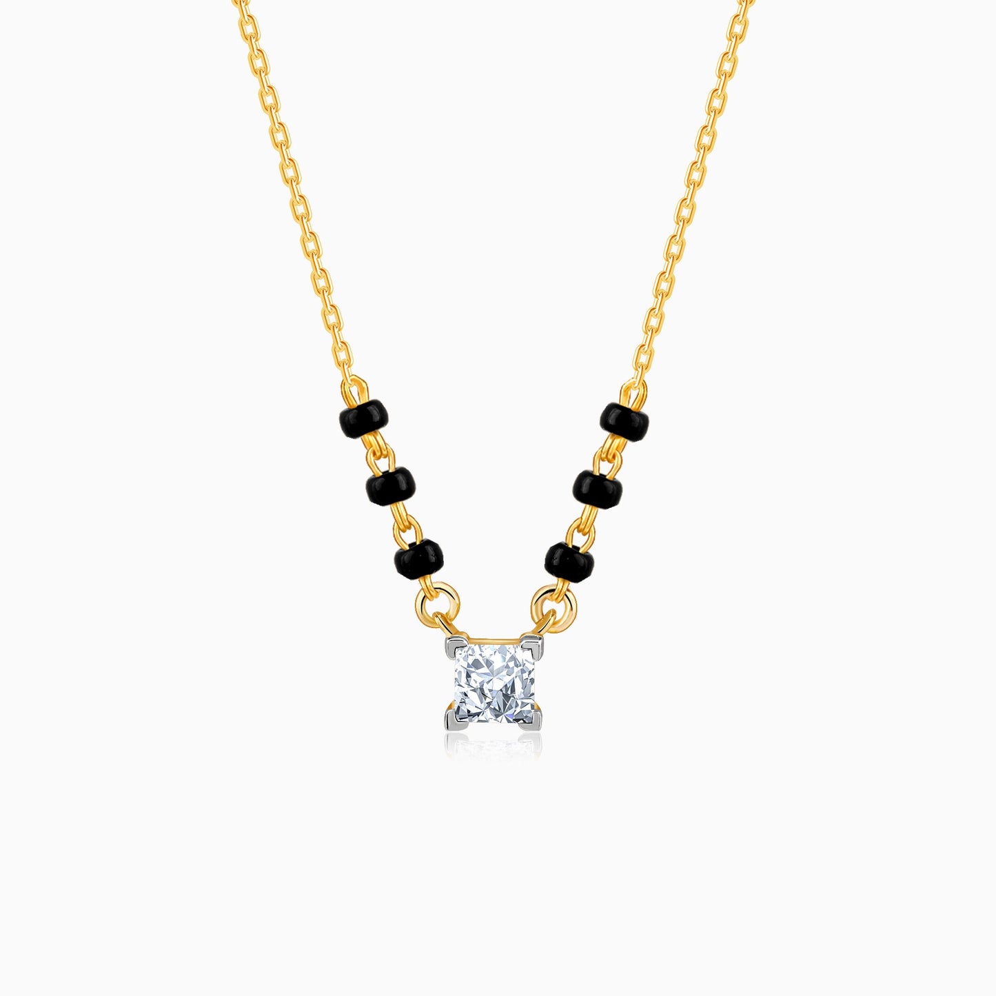Anushka Sharma Gold Premala Solitaire Lab Grown Diamond Mangalsutra