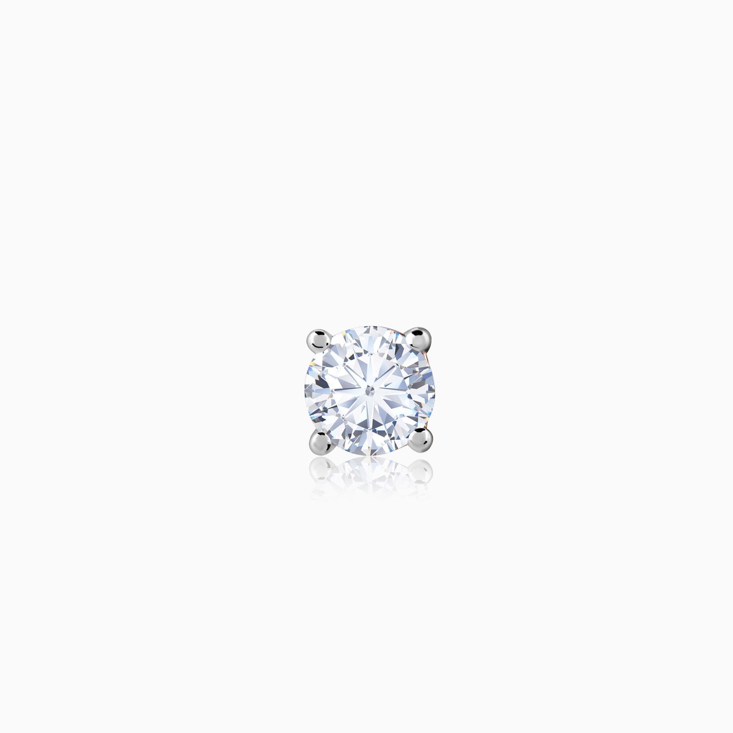 Anushka Sharma Rose Gold Minimal Lab Grown Diamond Nose Pin