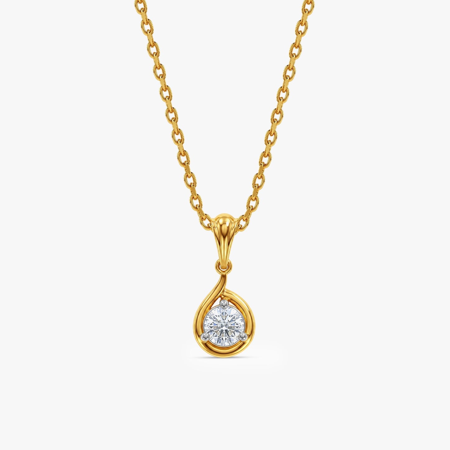Gold Ultimate Classy Lab Grown Diamond Pendant