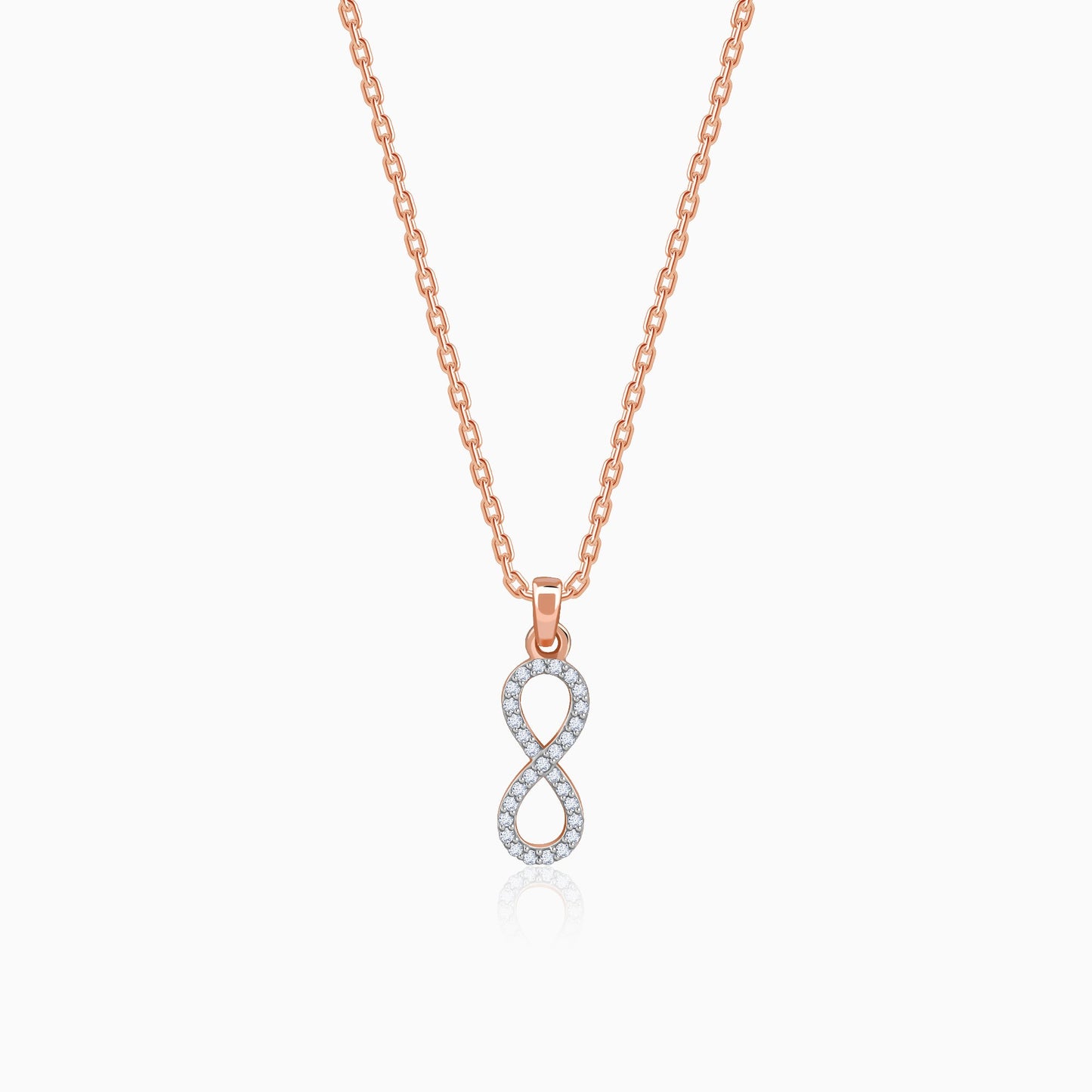 Rose Gold Elara Lab Grown Diamond Pendant