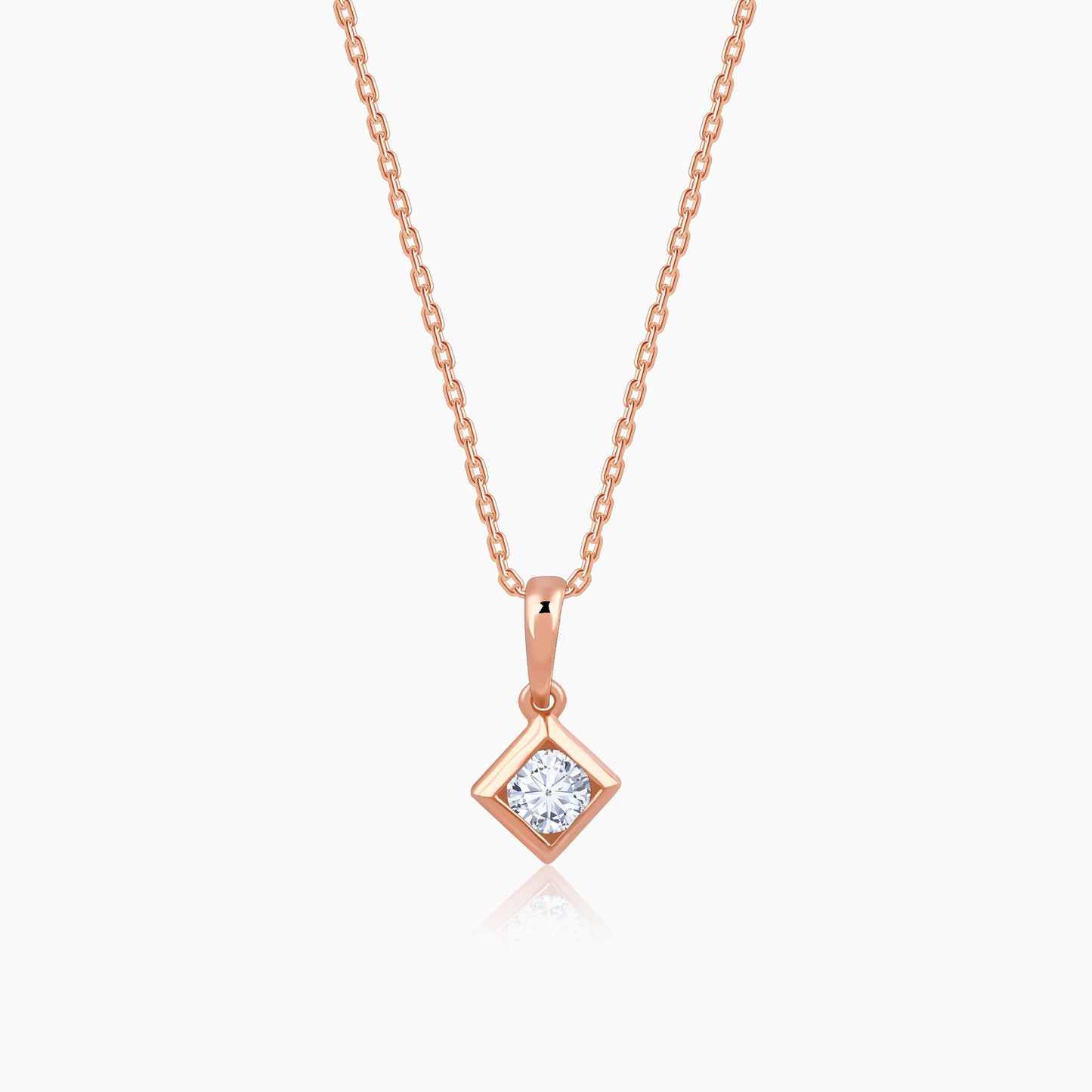 Rose Gold Kaiva Lab Grown Diamond Pendant