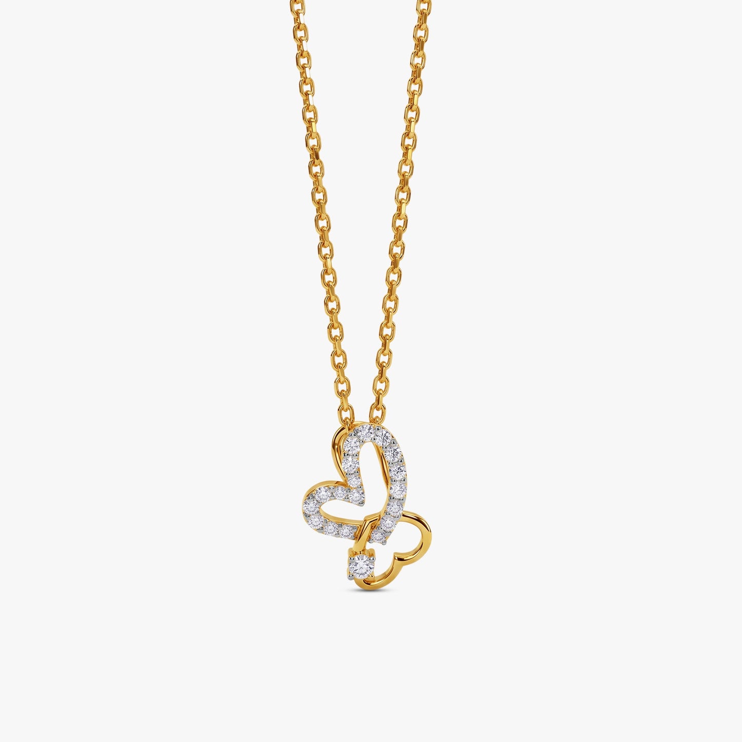 Gold Forever Fold Lab Grown Diamond Pendant