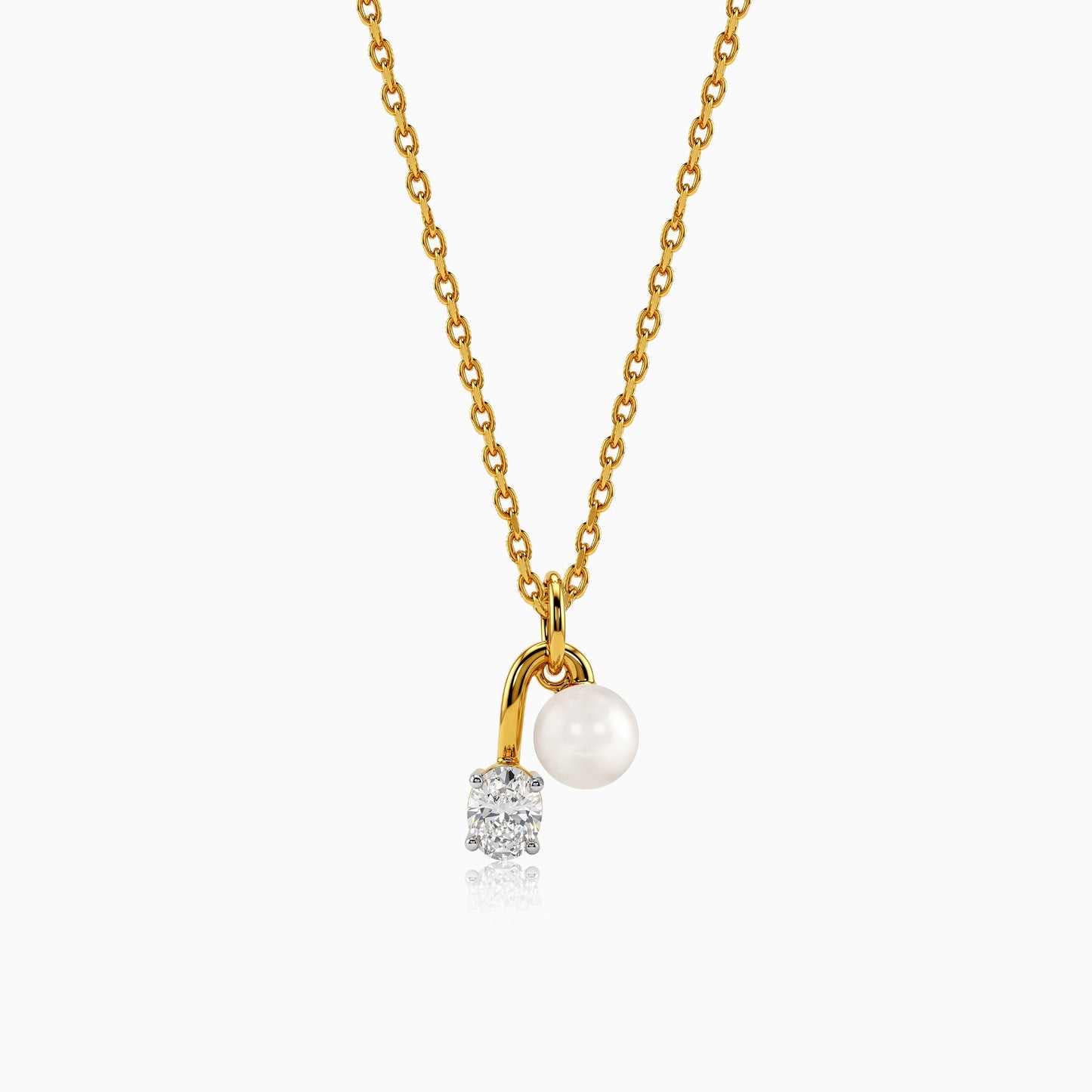Gold Serene Glow Lab Grown Diamond Pendant