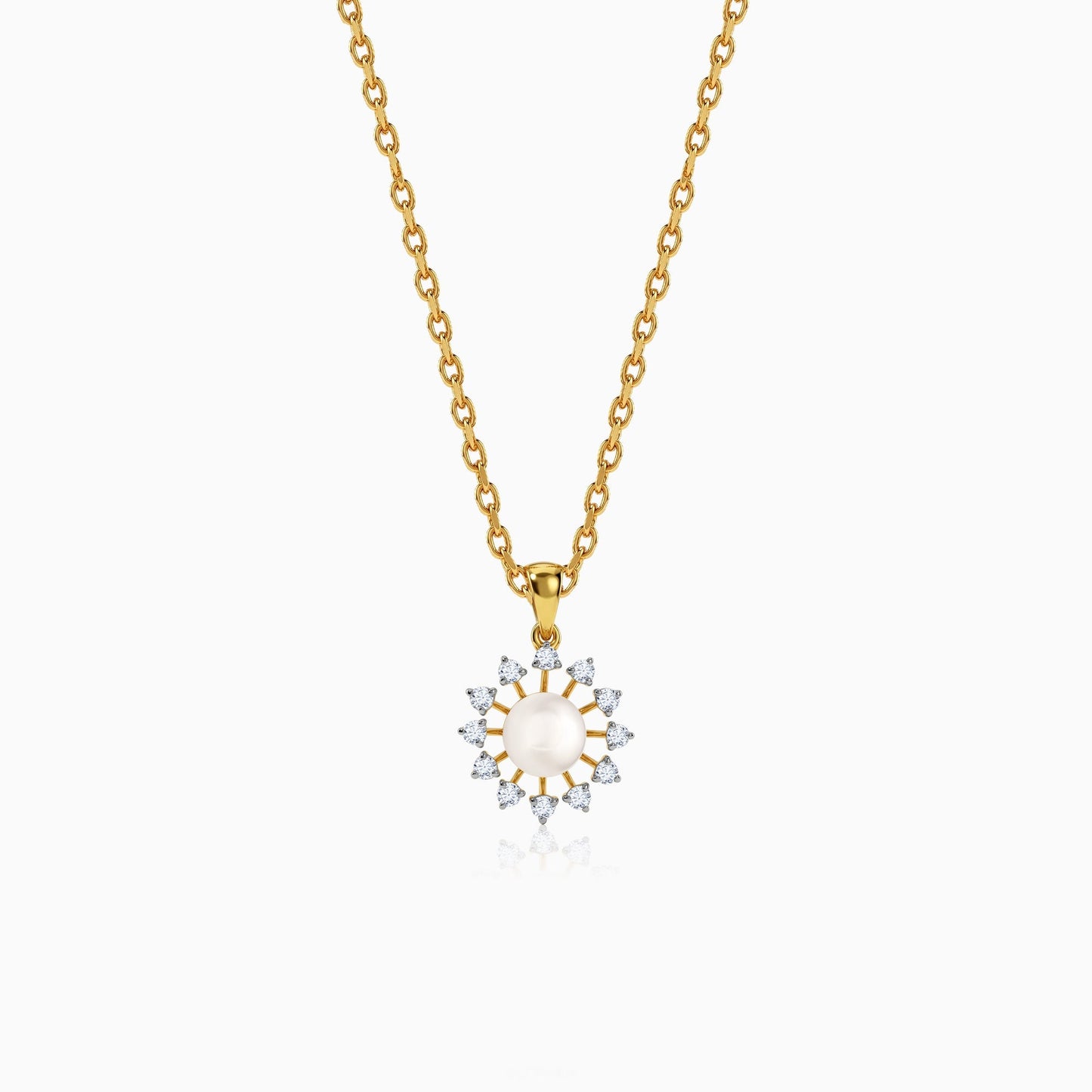 Anushka Sharma Gold Fiore Lab Grown Diamond Pendant