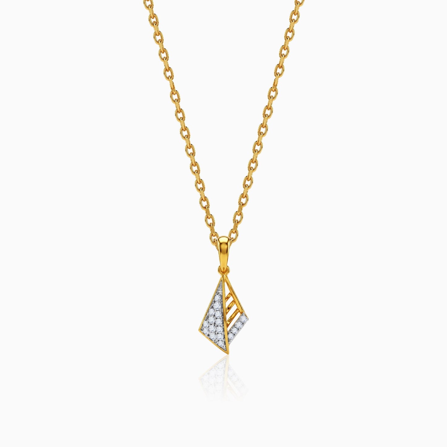 Gold Luna Voyage Lab Grown Diamond Pendant