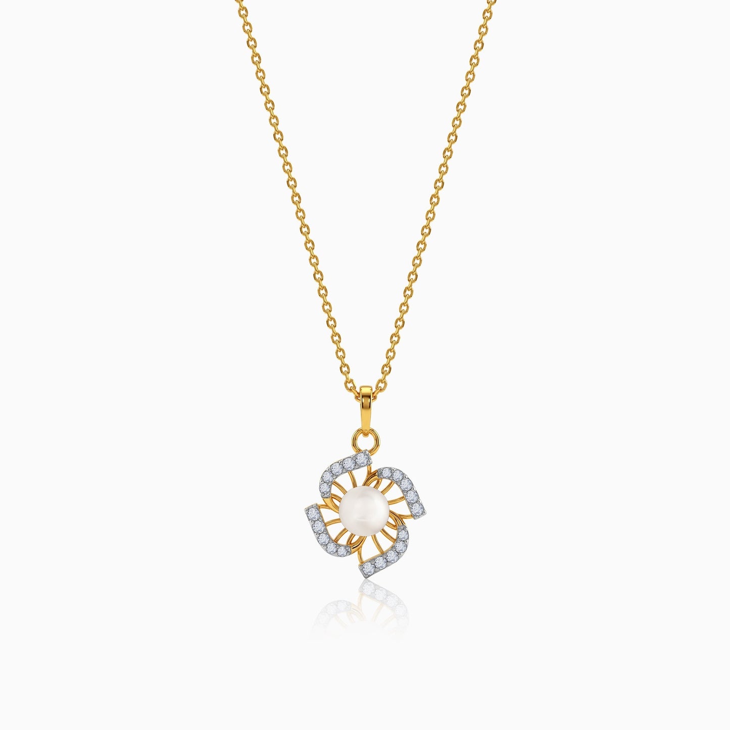 Anushka Sharma Gold Pearl of Fortune Lab Grown Diamond Pendant