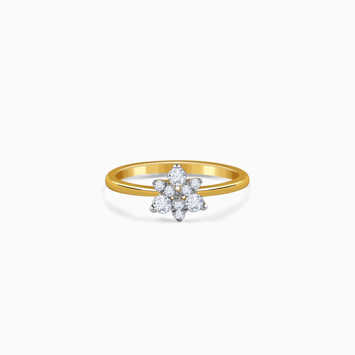Gold Radiapetal Lab Grown Diamond Ring