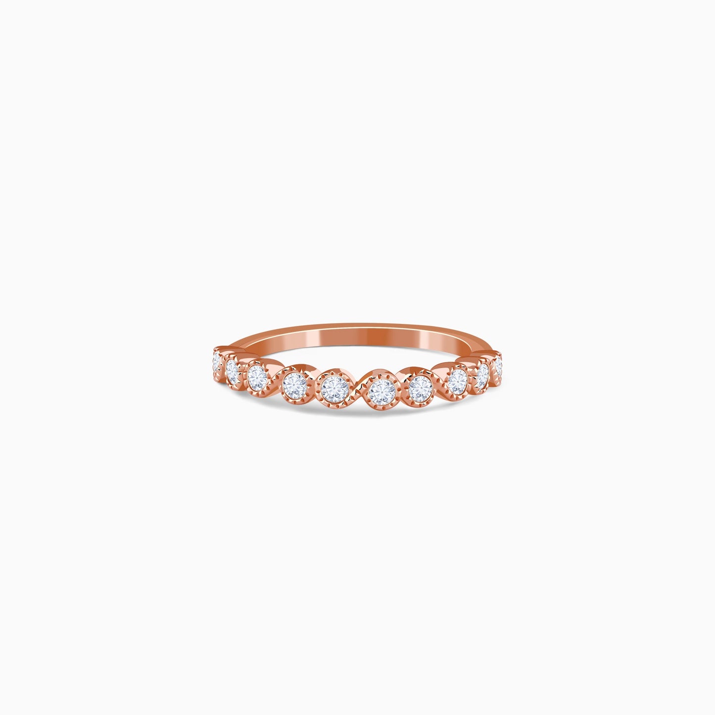 Rose Gold Timeless Loop Lab Grown Diamond Ring