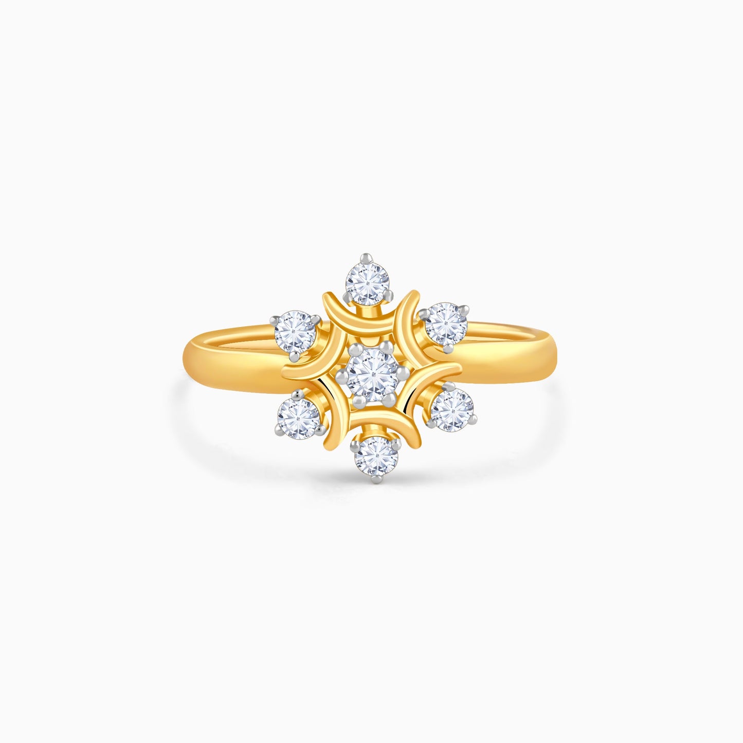 Gold Winter Bloom Lab Grown Diamond Ring