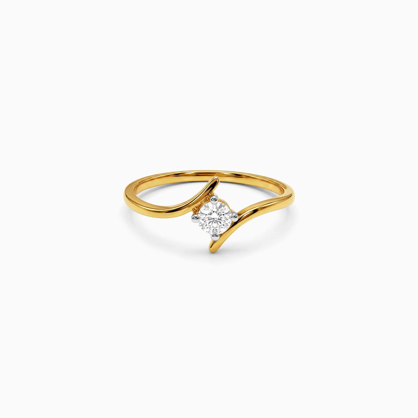 Gold Volute Grace Lab Grown Diamond Ring (Size 12)