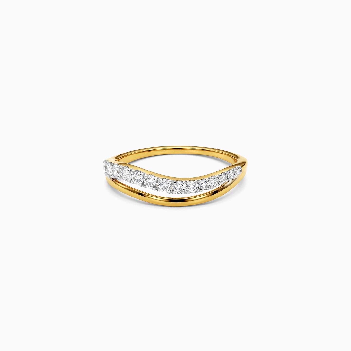 Gold Ruban Scintille Lab Grown Diamond Ring (Size 12)