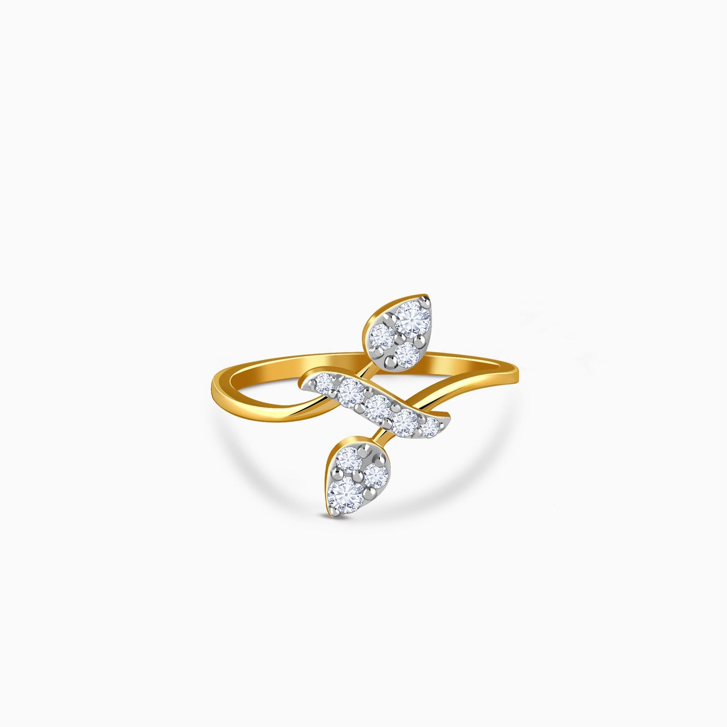 Gold Everleaf Lab Grown Diamond Ring