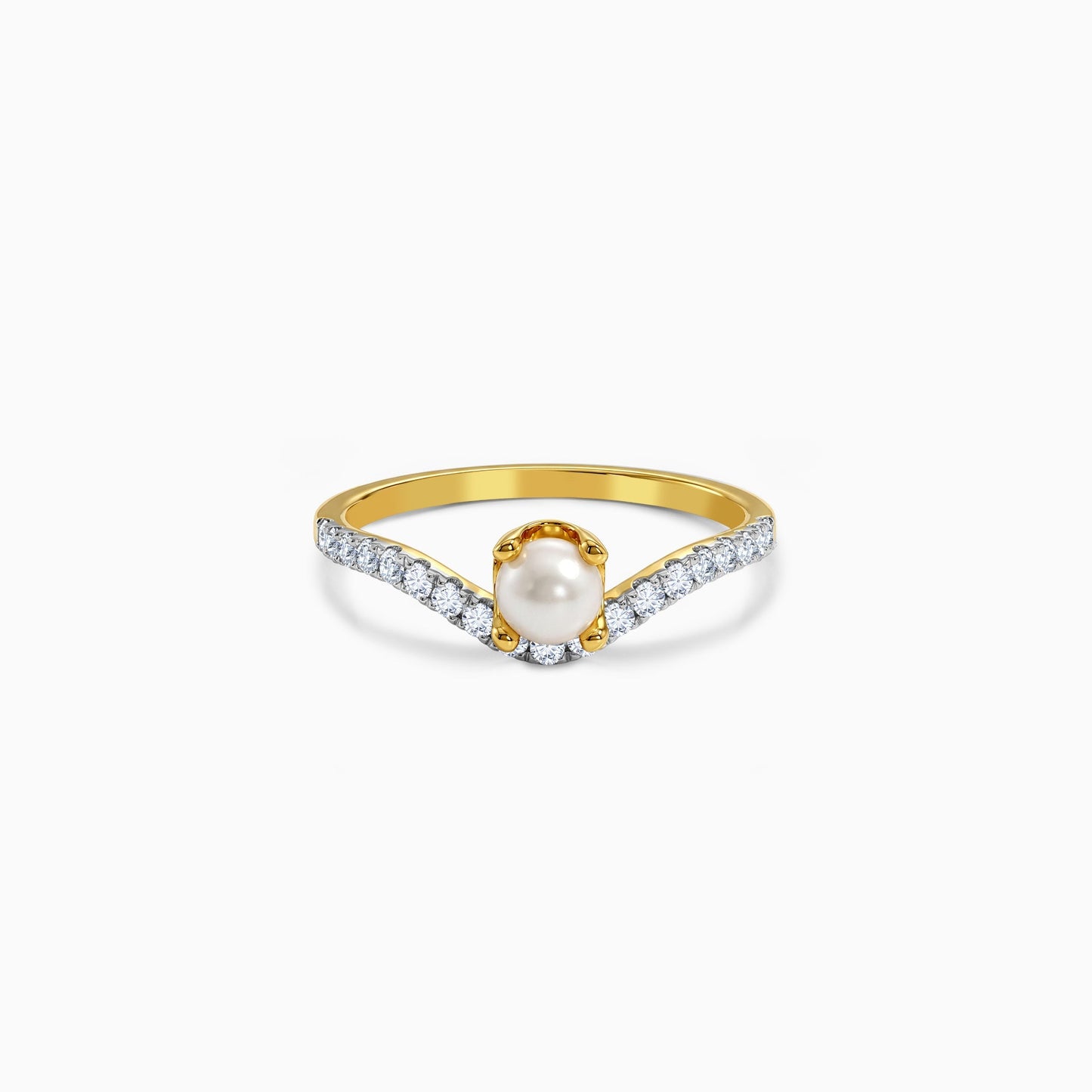 Anushka Sharma Gold Gracieux Shine Lab Grown Diamond Ring (Size 12)