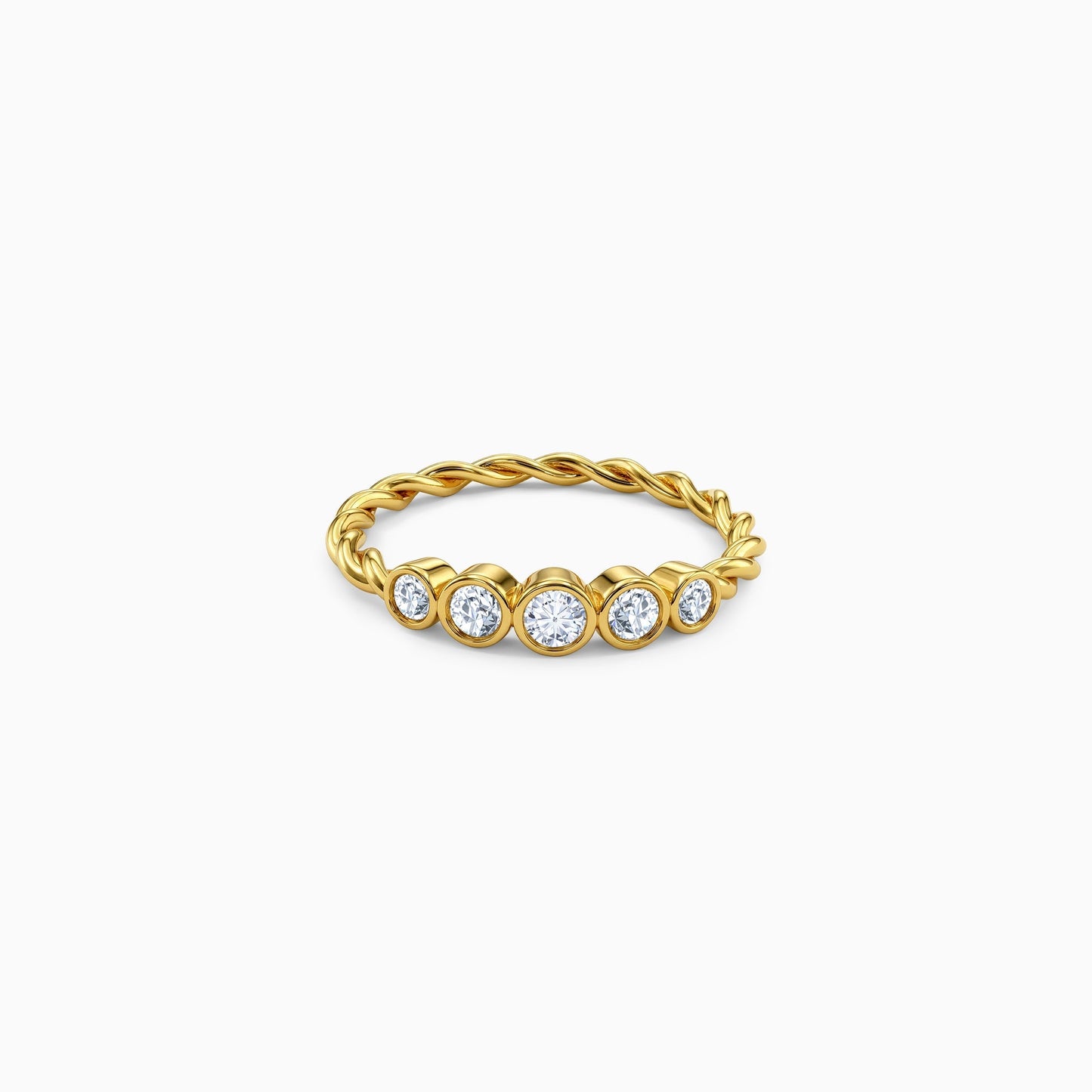 Gold Imber Lab Grown Diamond Ring (Size 12)