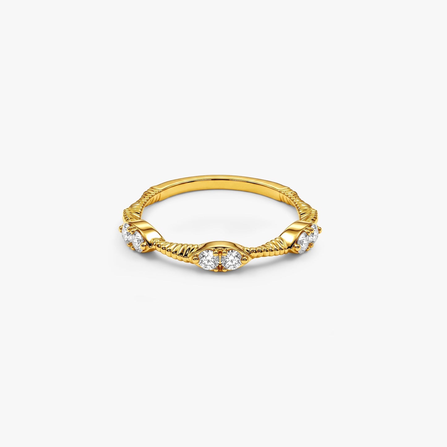 Gold Ethereal Shine Lab Grown Diamond Ring (Size 12)