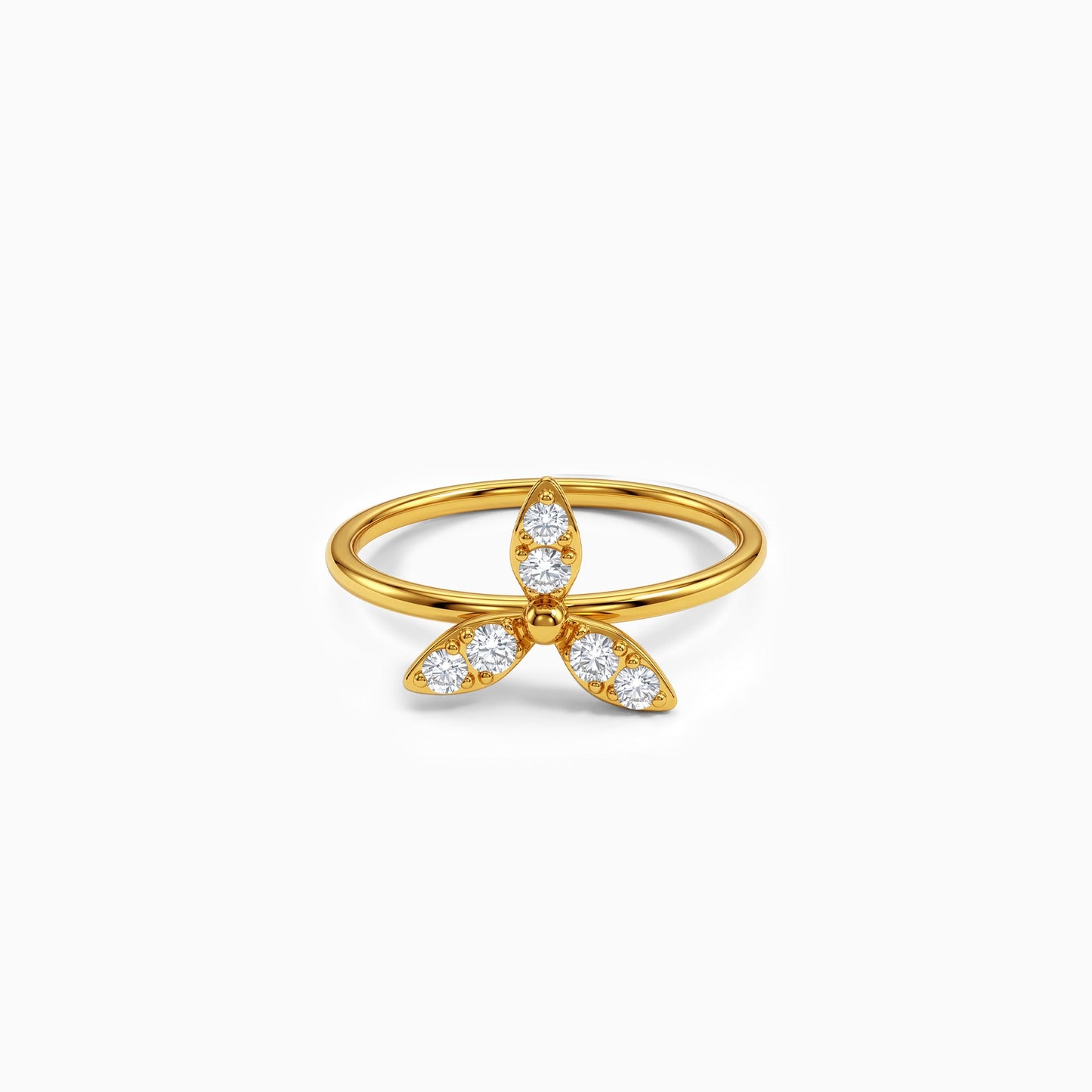Gold Floris Glow Lab Grown Diamond Ring (Size 12)