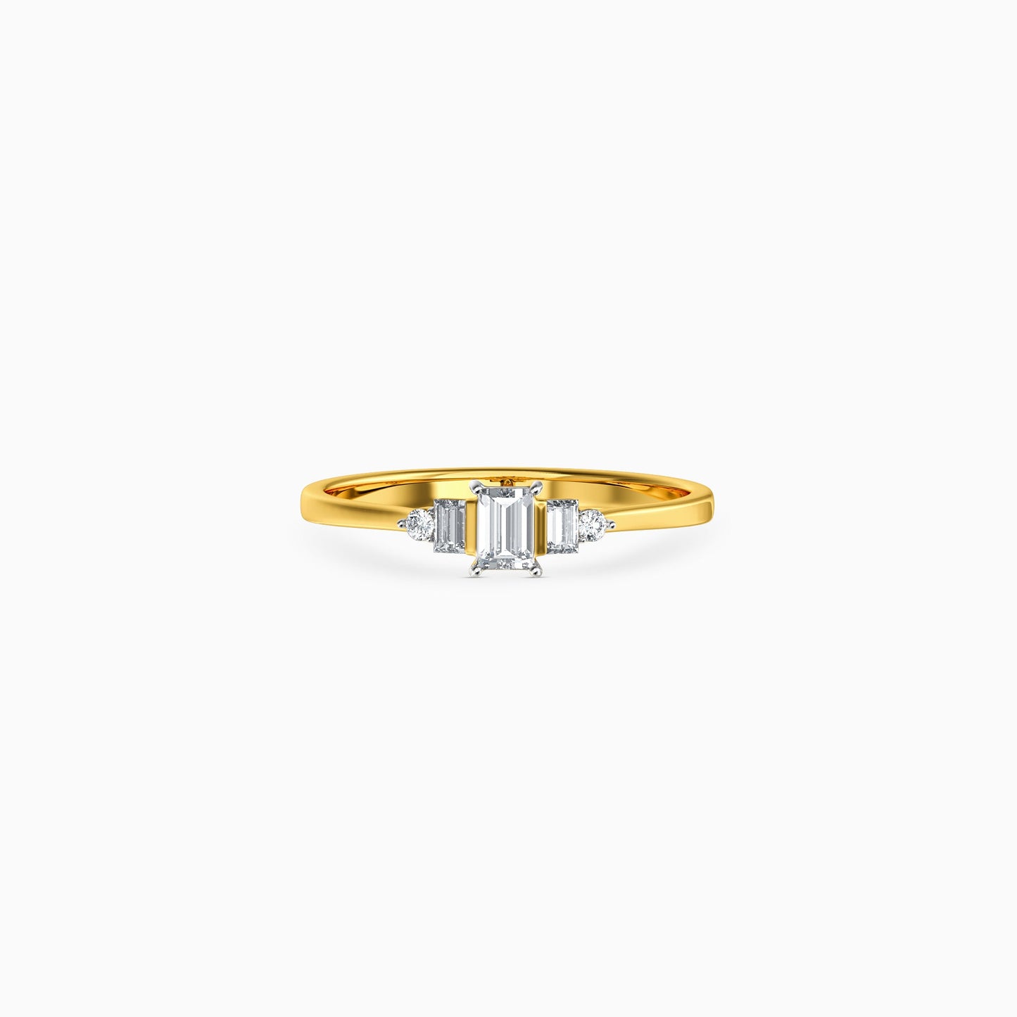 Gold Orphic Current Lab Grown Diamond Ring (Size 12)