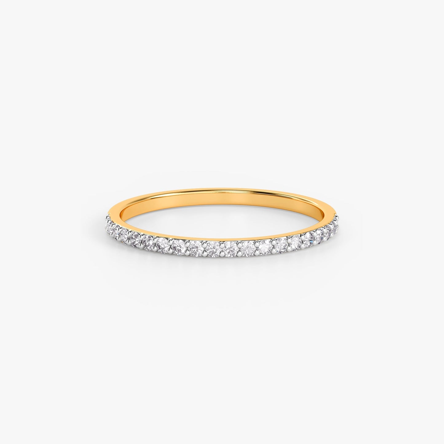 Gold Pristine Band Lab Grown Diamond Ring (Size 12)